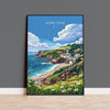 Hope Cove Travel Poster, Travel Print of Hope Cove, England, Devon Art, Hope Cove Art Lovers Gift, Wall Art Print NQ Media Designs