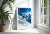 Aspen Travel Poster Wall Art, Travel Print of Aspen, Colorado, USA, Aspen Ski Art Lovers Gift NQ Media Designs