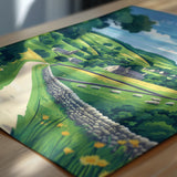 Derbyshire Travel Print Wall Art, Derbyshire Travel Poster, English Countryside Art Gift, Wall Art Print NQ Media Designs