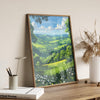 Surrey Hills Travel Print Wall Art, Surrey Hills Travel Poster, English Countryside Art Gift, Wall Art Print