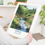 Edale Village, Peak District Travel Print Wall Art, Travel Poster of Peak District Art Lovers Gift, English Countryside NQ Media Designs