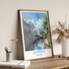 Skipton Travel Print Wall Art, Travel Poster of Skipton, Skipton Art Print, North Yorkshire Wall Print, Yorkshire Art Lovers Gift