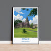 Edale Village, Peak District Travel Print Wall Art, Travel Poster of Peak District Art Lovers Gift, English Countryside