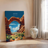 Arches National Park Travel Print Wall Art, Travel Poster of Arches, National Park Art Lovers Gift, Utah, USA, Travel Wall Art Gift NQ Media Designs
