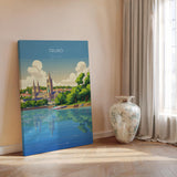 Truro Travel Poster, Travel Print of Truro, England, Cornwall Art, Truro Cathedral Art Lovers Gift, Wall Art Print NQ Media Designs