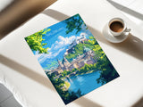 Salzburg Wall Art Travel Print, Travel Poster of Salzburg, City Poster, Salzburg Art Gift, Austria Art Travel Lovers Gift NQ Media Designs
