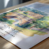Chatsworth Travel Print Wall Art, Travel Poster of Chatsworth, England, Peak District Art Lovers Watercolour Gift, English Countryside