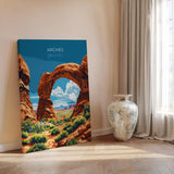 Arches National Park Travel Print Wall Art, Travel Poster of Arches, National Park Art Lovers Gift, Utah, USA, Travel Wall Art Gift NQ Media Designs