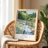 Edale Village, Peak District Travel Print Wall Art, Travel Poster of Peak District Art Lovers Gift, English Countryside NQ Media Designs