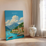 Bellagio Lake Como Travel Poster | Lombardy, Italy Wall Art