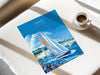 Cowes Travel Poster Wall Art, Travel Print of Cowes, Cowes Art Lovers Gift, Sailing Art, Isle of Wight Gift,