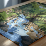 Edale Village, Peak District Travel Poster Wall Art, Travel Print of Peak District, Derbyshire, English Countryside NQ Media Designs