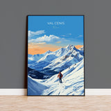 Val Cenis Wall Art Travel Print, Travel Poster of Val Cenis, Ski Poster, Val Cenis Art Gift, France Ski Art Travel Gift NQ Media Designs