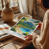 Mo'orea Travel Poster Wall Art, Travel Print of Mo'orea, French Polynesia, South Pacific Islands Art Lovers Gift NQ Media Designs