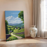 Derbyshire Travel Print Wall Art, Derbyshire Travel Poster, English Countryside Art Gift, Wall Art Print NQ Media Designs