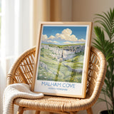 Malham Cove Travel Print | Limestone Pavement, Yorkshire Wall Art