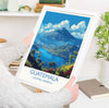 Guatemala Travel Print, Travel Poster of Guatemala, Central America Poster, Guatemala Wall Art Lovers Gift