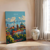 Berlin Travel Poster Wall Art, Travel Print of Berlin, Berlin Art Lovers Gift, Germany Art Gift NQ Media Designs