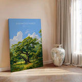 Sherwood Forest Travel Print Wall Art, Travel Poster of Sherwood Forest, Major Oak, Nottinghamshire, England Countryside Art Lovers Gift NQ Media Designs