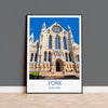 York Travel Poster Wall Art, City of York Travel Print, English Cities Art Gift, Wall Art Print