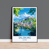 Salzburg Poster, Travel Print of Salzburg, Austria, Salzburg Art Gift, Travel Europe Gift NQ Media Designs