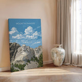 Mount Rushmore Poster, South Dakota Art Gift, National Memorial Wall Art, Travel Print NQ Media Designs