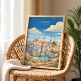 Toledo Spain Poster, Toledo Cathedral Wall Art, Alcazar Print, Spain Travel Poster, Toledo Gift