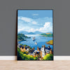 Oban Scotland Travel Poster – Coastal Wall Art, Argyll and the Isles Print, Scottish Landscape Decor Gift NQ Media Designs