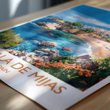 La Cala de Mijas Travel Print, Travel Poster of La Cala de Mijas, Spain, Malaga Art, Malaga Gift, Wall Art Print NQ Media Designs