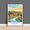 Wareham Dorset Print, Historic Saxon Walled Town Wall Art, River Frome Travel Poster, Dorset Countryside Decor, UK Gift
