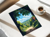 Berkshire Travel Print Wall Art, Berkshire Travel Poster, English Countryside Art Gift, Wall Art Print