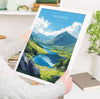 Snowdon Travel Poster Wall Art, Snowdon Travel Print, Wales, Welsh Art, Snowdonia Art lovers Gift, Wall Art Print