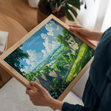 Cotswolds Landscape Travel Poster Wall Art, Travel Print of Cotswolds, Cotswolds Art Lovers Gift, English Countryside NQ Media Designs