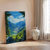 Andorra Travel Print, Travel Poster of Andorra, Europe, Andorra Wall Art Gift, Pyrenees Mountains Wall Decor Gift NQ Media Designs