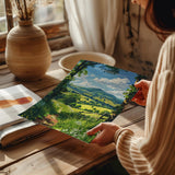 Malvern Hills Travel Print Wall Art, Malvern Hills Travel Poster, English Countryside Art Gift, Wall Art Print NQ Media Designs