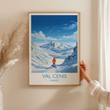 Val Cenis Wall Art Travel Poster, Travel Print of Val Cenis, Ski Poster, Val Cenis Art Gift, France Ski Art Travel Gift NQ Media Designs