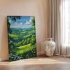 Surrey Hills Travel Print Wall Art, Surrey Hills Travel Poster, English Countryside Art Gift, Wall Art Print