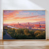 Florence Travel Poster Wall Art City Landscape, Travel Print of Florence, Tuscany Art Lovers Gift,Italy Art Gift NQ Media Designs