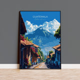 Guatemala Travel Poster, Travel Print of Guatemala, Central America Poster, Guatemala Wall Art Lovers Gift NQ Media Designs