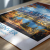 Denver Travel Poster Wall Art, Travel Print of Denver, Colorado, USA, Denver Art Lovers Gift