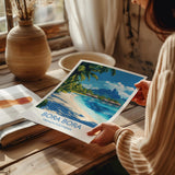 Bora Bora Travel Poster Wall Art, Travel Print of Bora Bora, French Polynesia, South Pacific Islands Art Lovers Gift NQ Media Designs