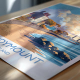 Sandymount Poster, Travel Print of Sandymount, Dublin, Ireland Coast, Travel Wall Art Gift NQ Media Designs