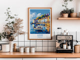 Looe Travel Print, Travel Poster of Looe, England, Cornwall Art, Looe Art Lovers Gift, Wall Art Print NQ Media Designs