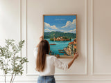 Lake Orta Travel Poster | Isola San Giulio, Italy Wall Art