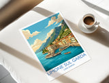 Limone sul Garda Travel Print | Lakeside Harbour, Italy Wall Art