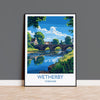 Wetherby Travel Poster Wall Art, Travel Print of Wetherby, Yorkshire, England, Wetherby Art Lovers Gift, England Gift NQ Media Designs