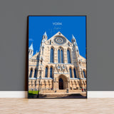 York Travel Print Wall Art, City of York Travel Poster, English Cities Art Gift, Wall Art Print NQ Media Designs