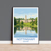 Nottingham University Travel Poster, University of Nottingham Wall Art, Historic UK University Illustration, Nottingham Gift