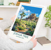 Joshua Tree National Park Travel Poster Wall Art, Travel Print of Joshua Tree, National Park Art Lovers Gift, California, USA, Wall Art Gift