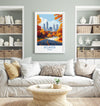 Atlanta Travel Print, Travel Poster of Atlanta, Georgia, Atlanta City Art Lovers Gift, USA Gift, Wall Art Print